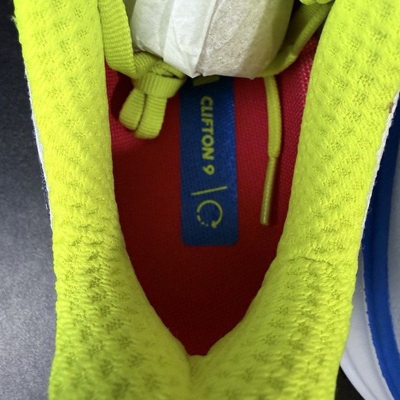 Hoka One One Clifton 9 Mens Size 7.5D White Running Shoes 1127895-BVR Athleisure - Picture 11 of 14